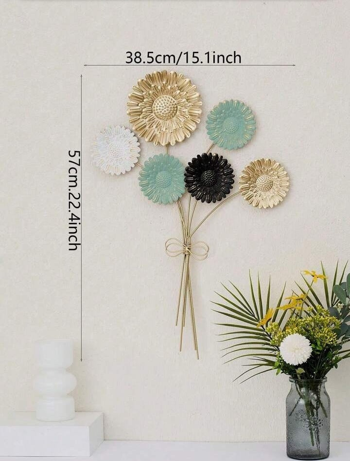 1pc High-End Woman & Flower Wall Art Decor