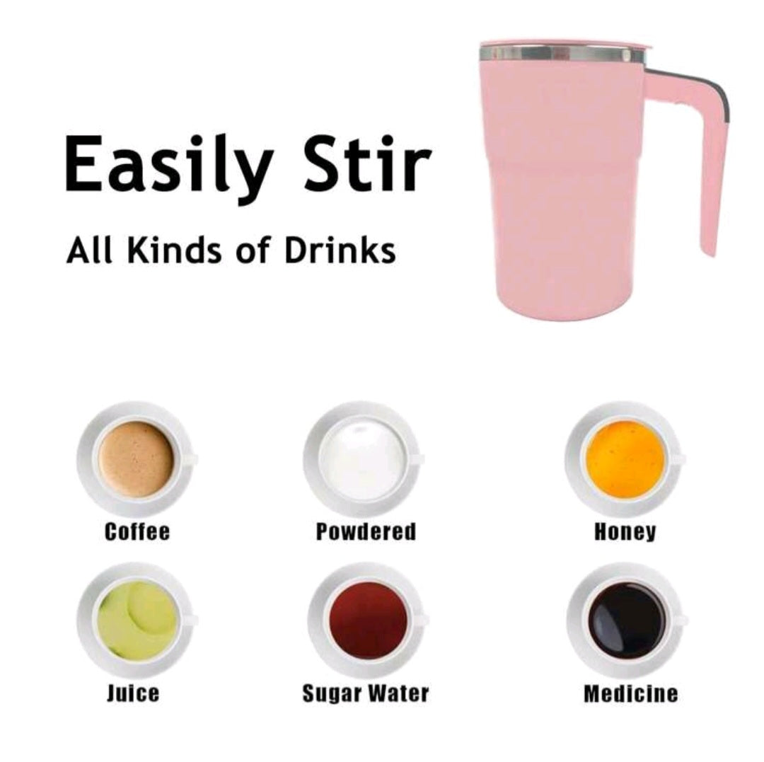 Portable Rechargeable Auto Stirring Mug