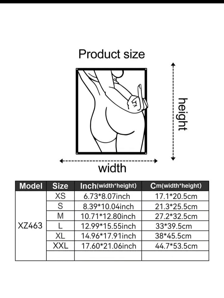 1pc Girl-Themed Metal Wall Decor Large